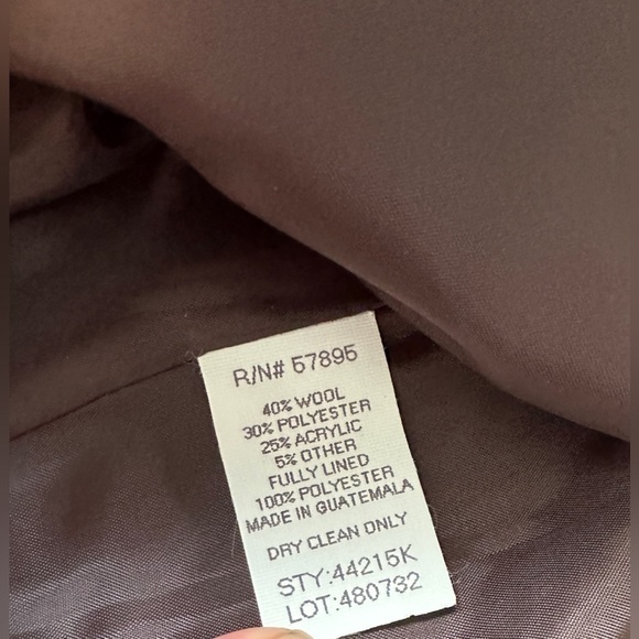 Vintage Requirements Brown Plaid Wool Blend Retro Zip Lined Jacket Women’s Sz 10 - Picture 7 of 8